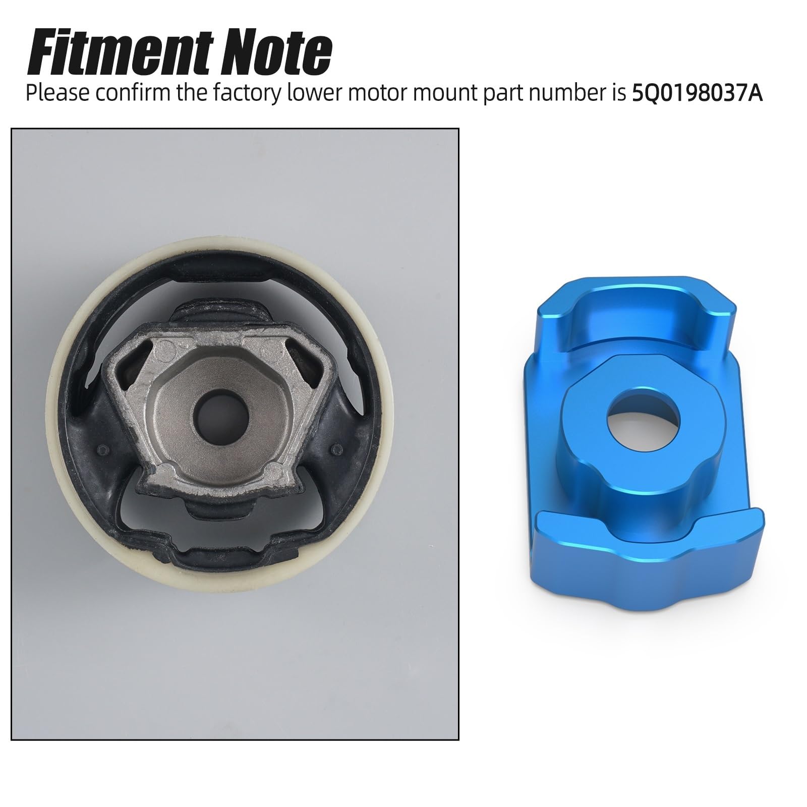 Wspornik Mocowania Silnika Pasuje do VW Golf 7, Passata B8, Tiguana, Audi A3 S3 8V/8Y, Seata, Cupry, Skody, dolnego mocowania silnika(Blue)