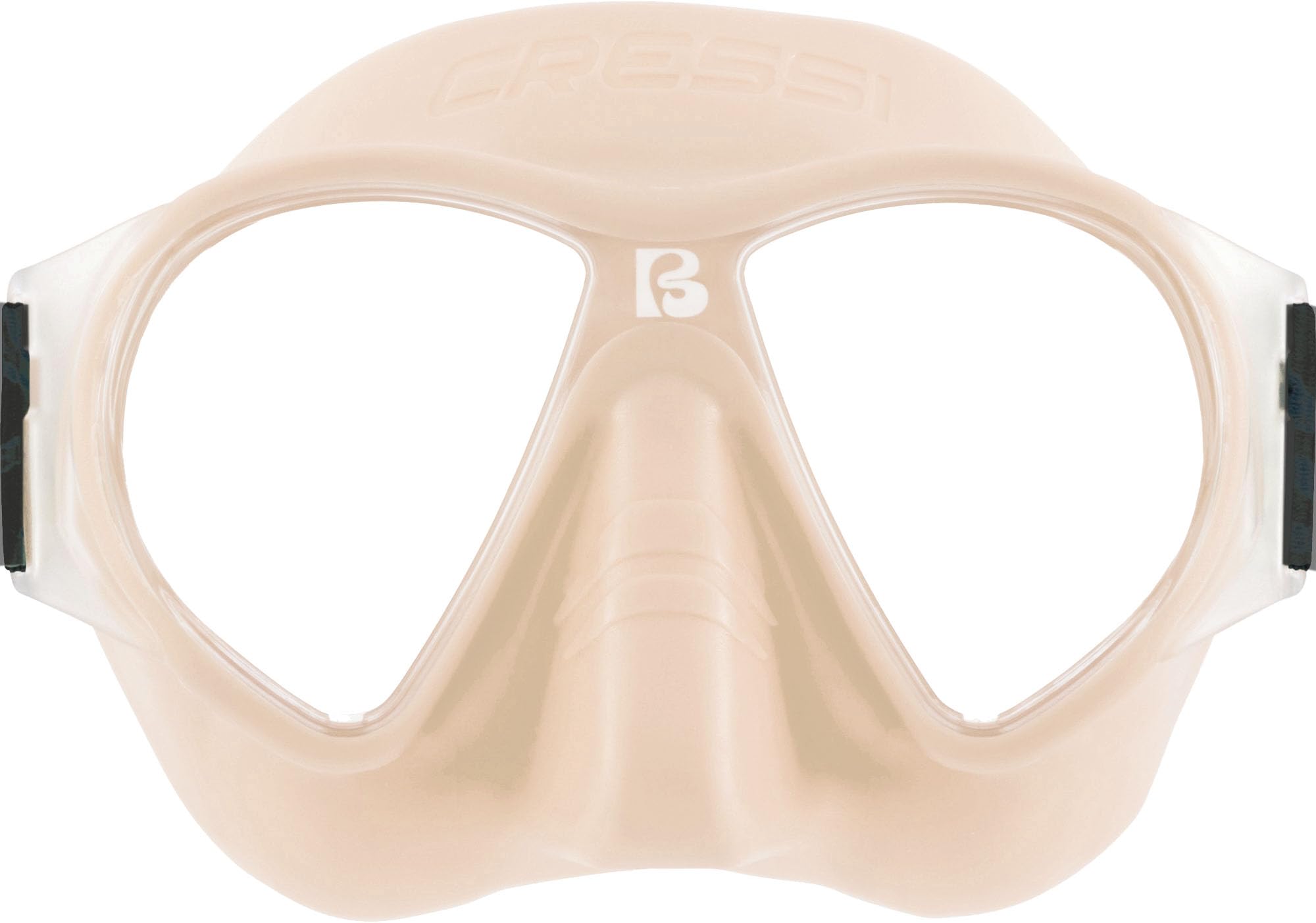 Cressi since 1946 - Force Mask - Separate Polycarbonate Lenses and Soft TPR Face Mask Ideal Snorkelling Surface Swimming and Beach Holidays - Rose Gold Elastic Strap Black - One Size - Adult — image 1