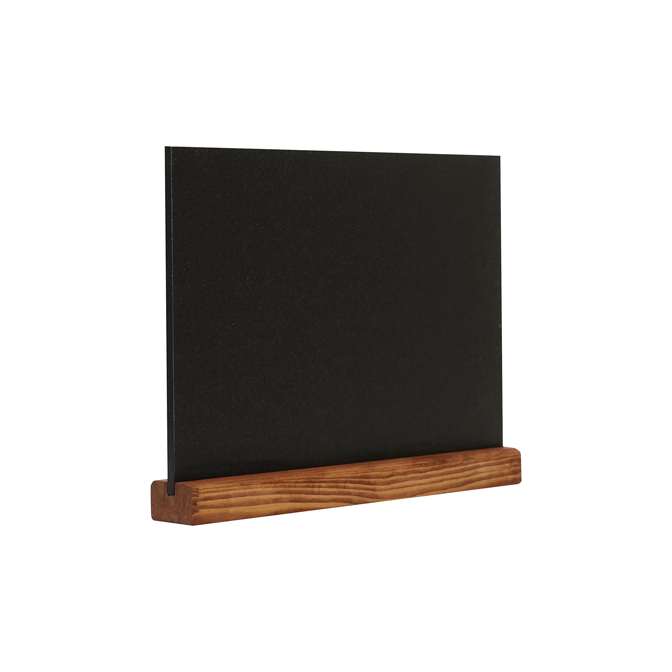 EUROPEL Chalkboard Sign Desktop A4 Portrait, Pine Wood Base with Matt Black Finish, Double Sided, for Water Based Marker, for Restaurant, Hotel, Conference, Festivals, Food Truck, Counter