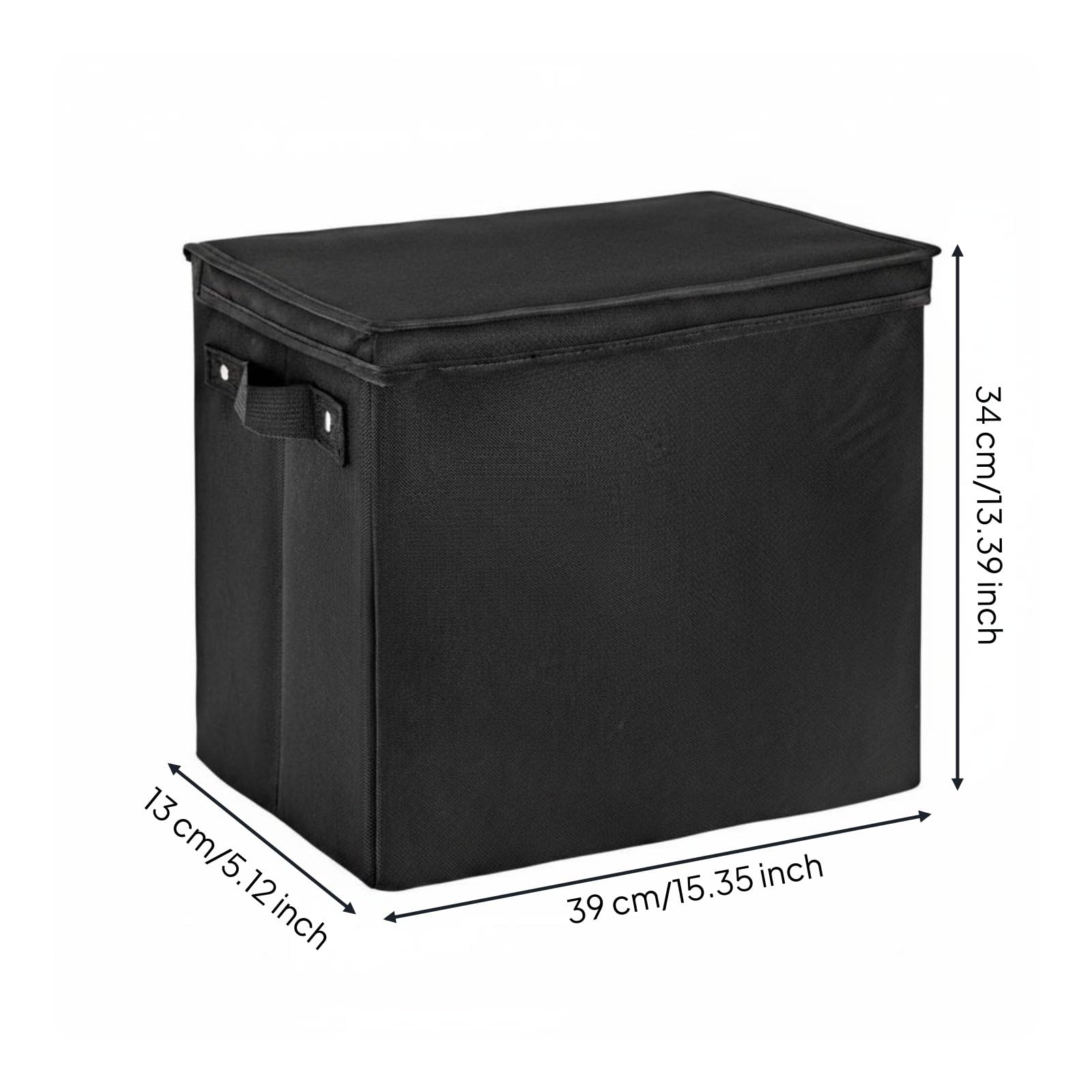 Scatola per Pieghevole Contenitore Organizer Cassetta Archivio con Separatori Regolabili in Tessuto Oxford Impermeabile con Maniglie Adatta a Dormitorio Veicoli