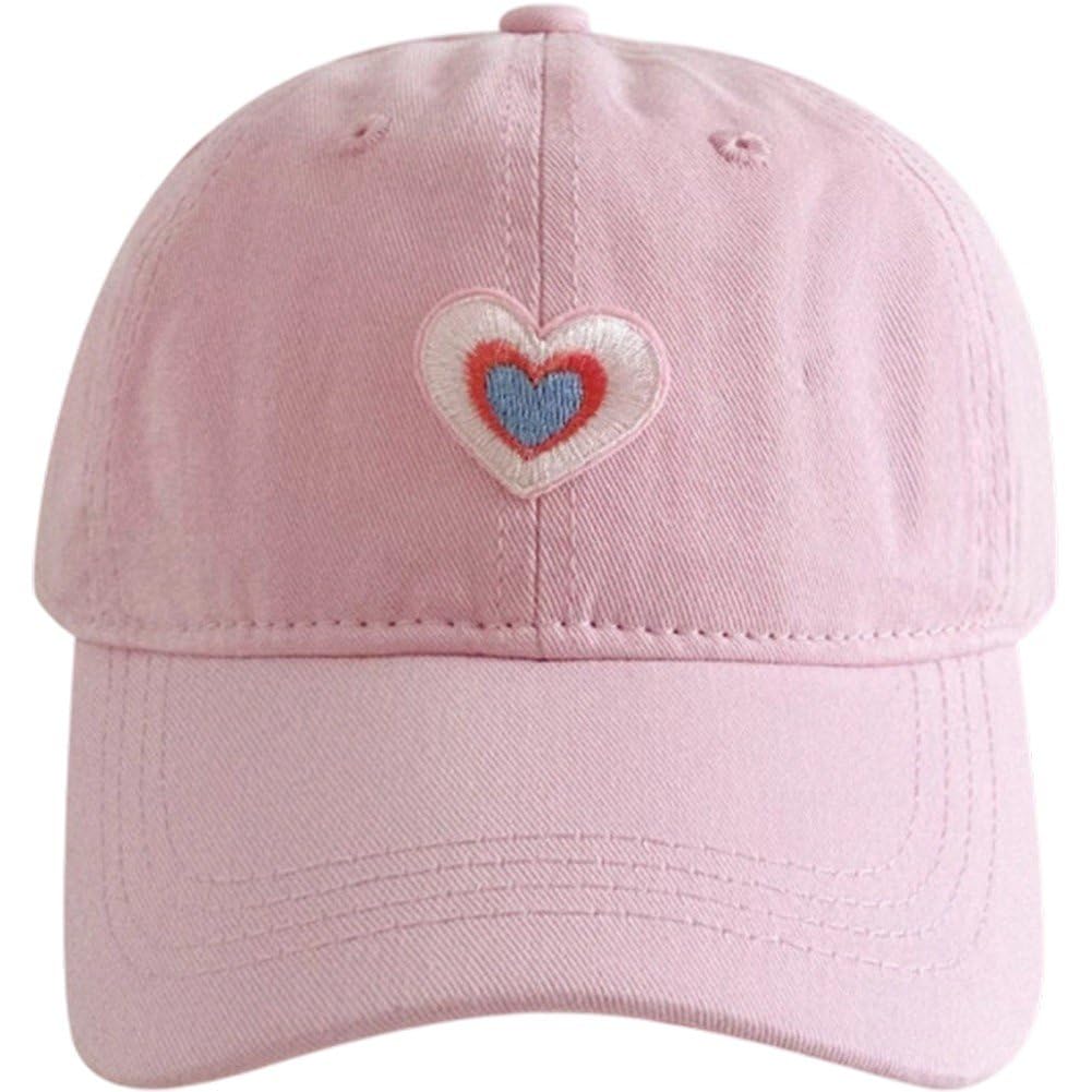 Sslvya Heart Baseball Hat for Women Men Adjustable Dad Hats Unisex Outdoor Golf Cap