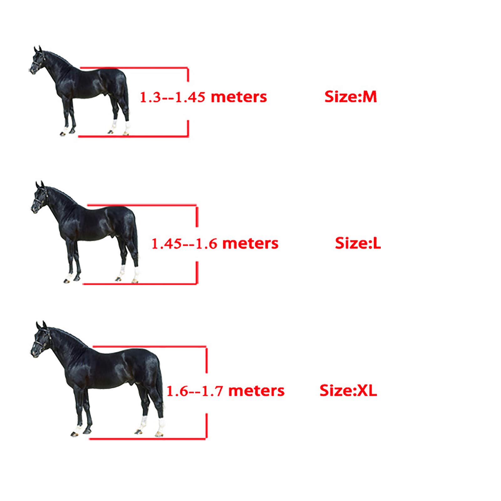 Protectores de tendones Botas de Caballo Juego de 4,Botas de protección para Saltos de Caballos Profesionales Abrigo de Apoyo para Caballos Botas Ajustables,Azul,L