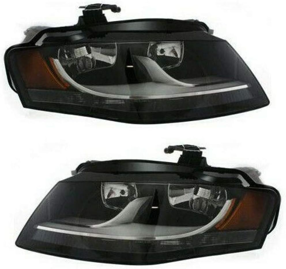 For 2009-2012 Audi A4 Headlight Driver and Passenger Side DOT Certified w/Bulbs AU2502149 AU2503149 - Replaces 8K0 941 029 AH, 8K0 941 030 AH ;for Sedan/Wagon