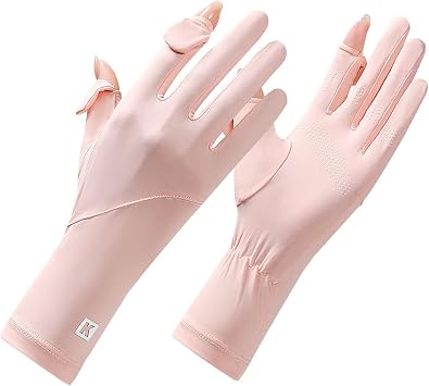 Driving-Gloves-Women UV-Sun-Protection UPF Silk-Thin-Gloves Fullfingers Non-Slilp Touchscreen Outdoor Cycling