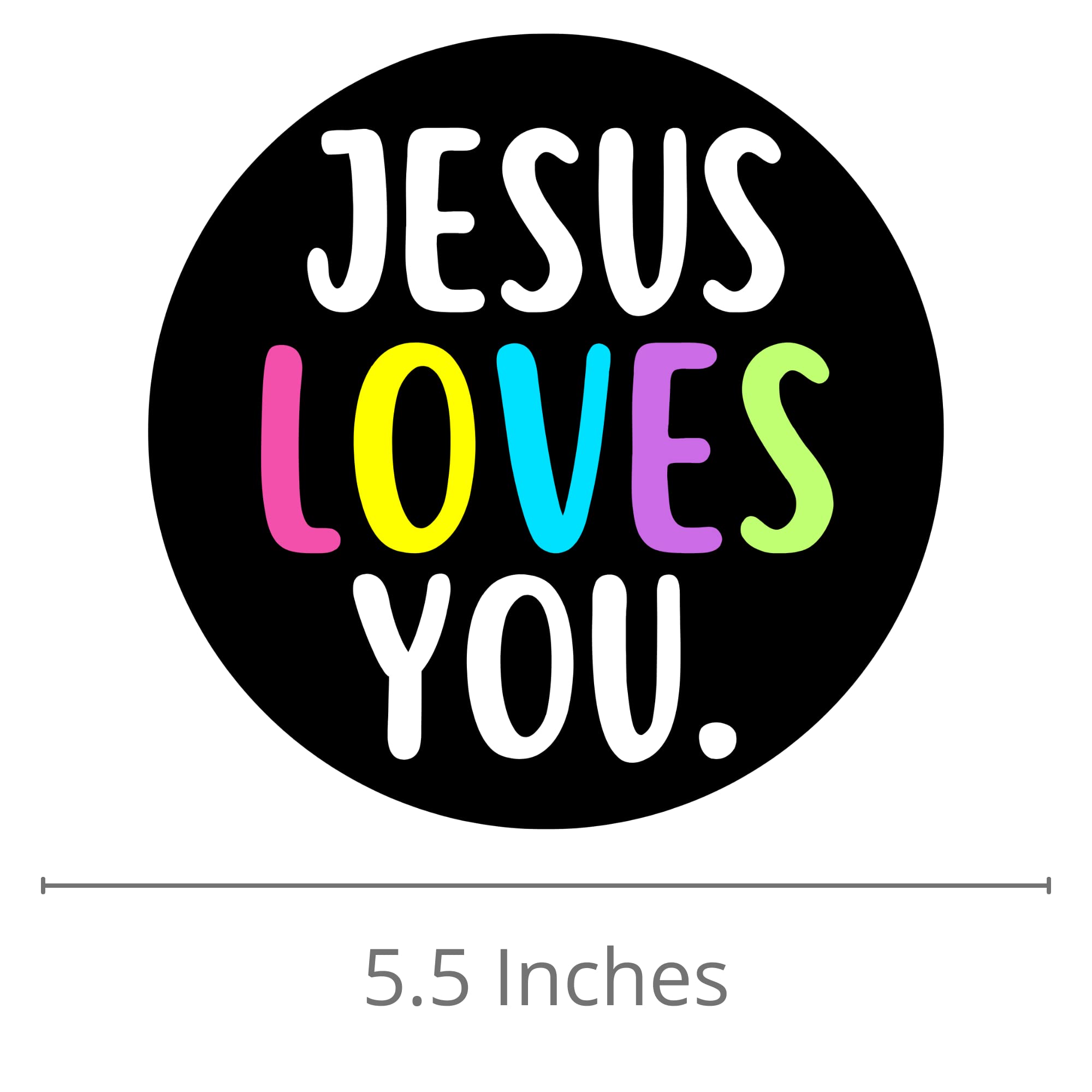 Amazon.com - Jesus Loves You Magnet, Religious Bumper Sticker