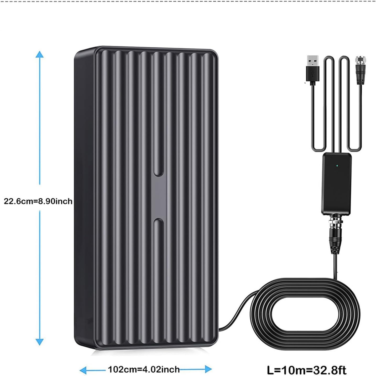 Advanced Indoor Outdoor HDTV Antennas for 4K Reception AntiInterferences Technology 1100+ Miles Coverage Weather Design