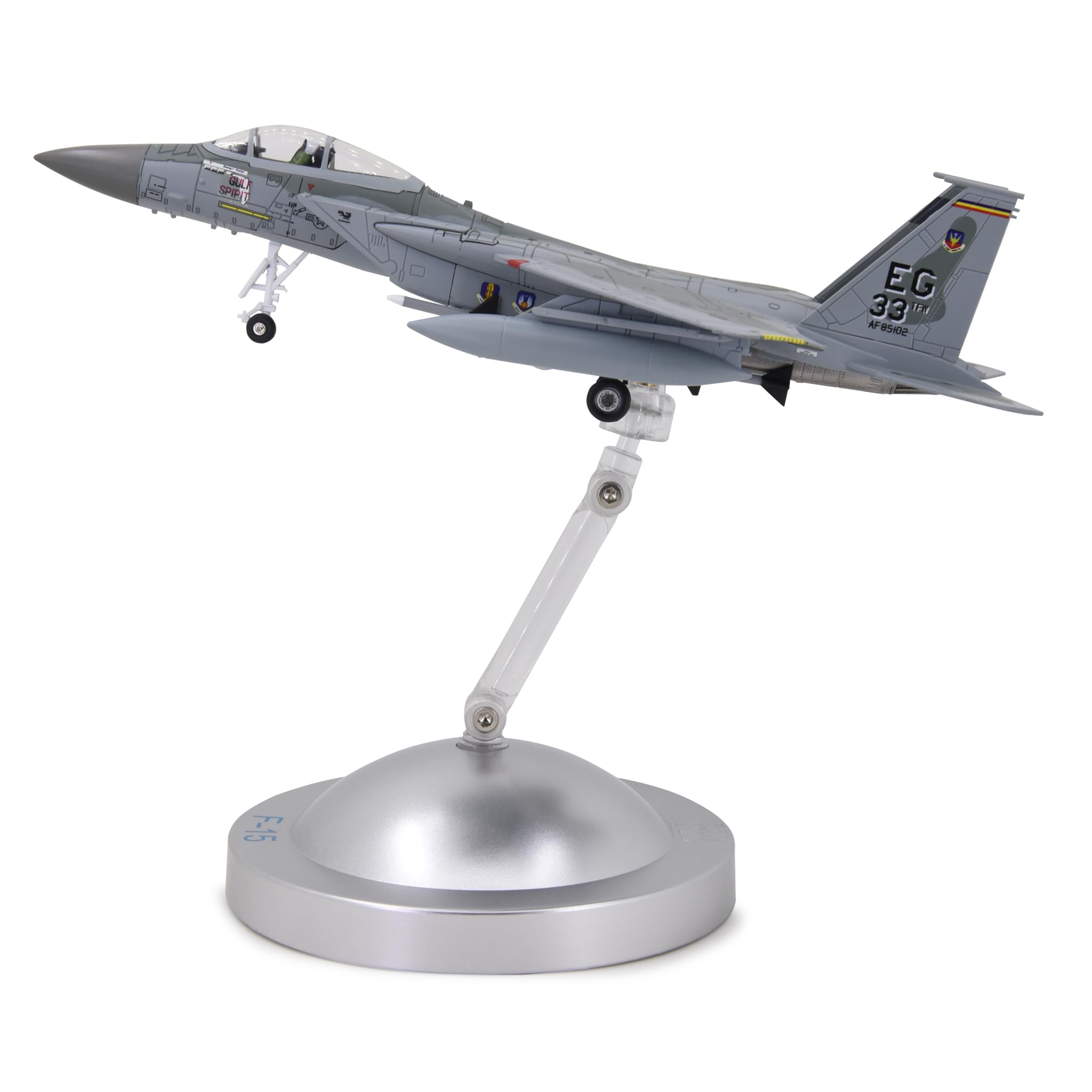 TANG DYNASTY(TM) 1:100 F-15 Eagle Fighter Attack Metal Plane Model,US Air Force, Military Airplane Model,Diecast Plane,for Collecting and Gift