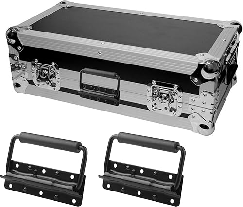 Miniatura 5 de GENHAKON 12 manijas de pecho, mango de caja con resorte, manija de armario, manija de gabinete para productos de instrumentos musicales como