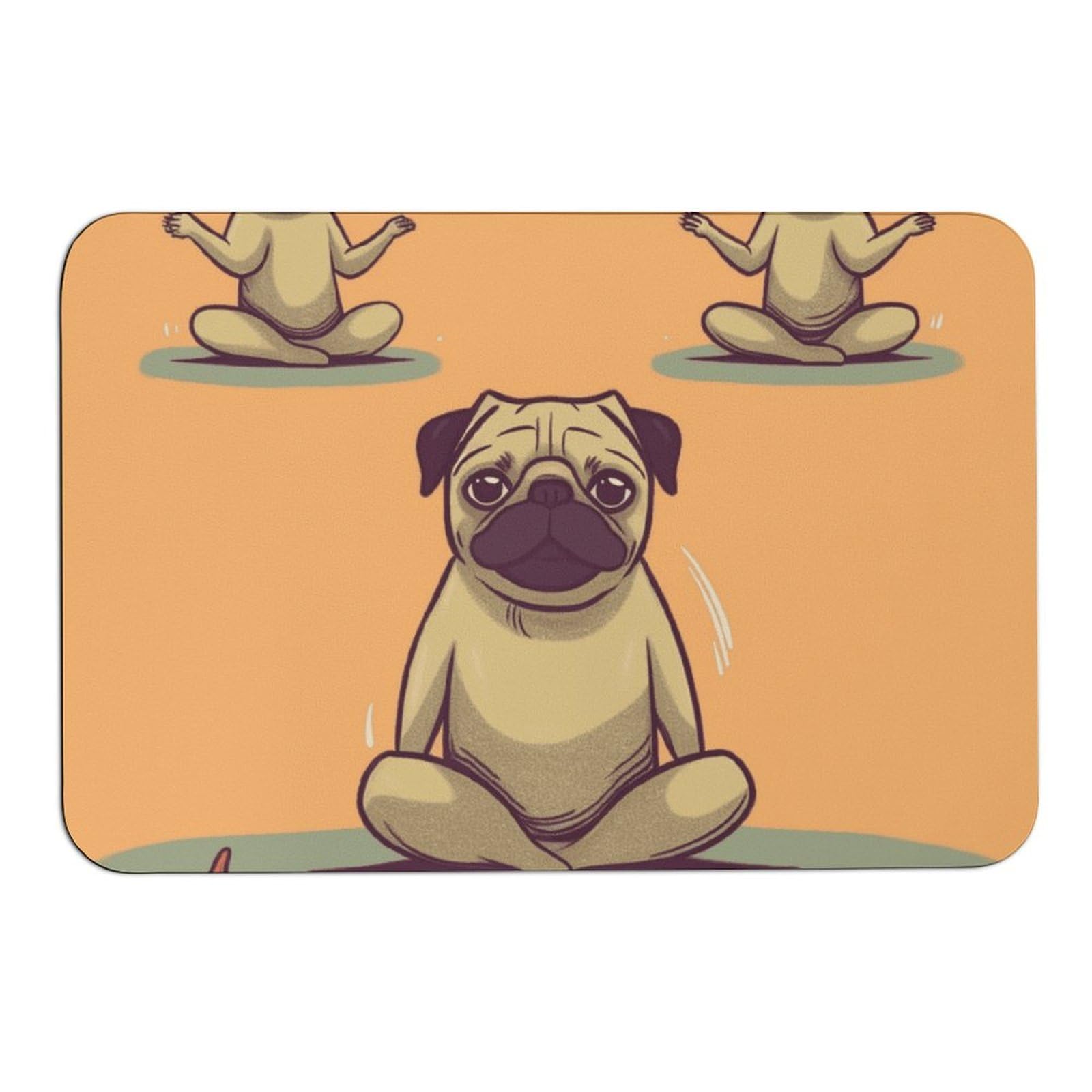 Tapis de yoga antidérapant imprimé 60x40 cm tapis de sol absorbant l'eau