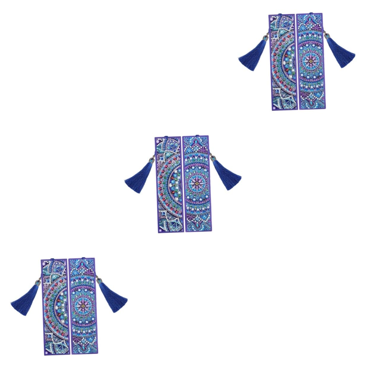 Housoutil 3 Set Segnalibri Artigianali Con Decorativi Kit Diy Con Nappa E Accessori Facile Realizzare Per Regali E Decorazioni 2 Pezzi*3