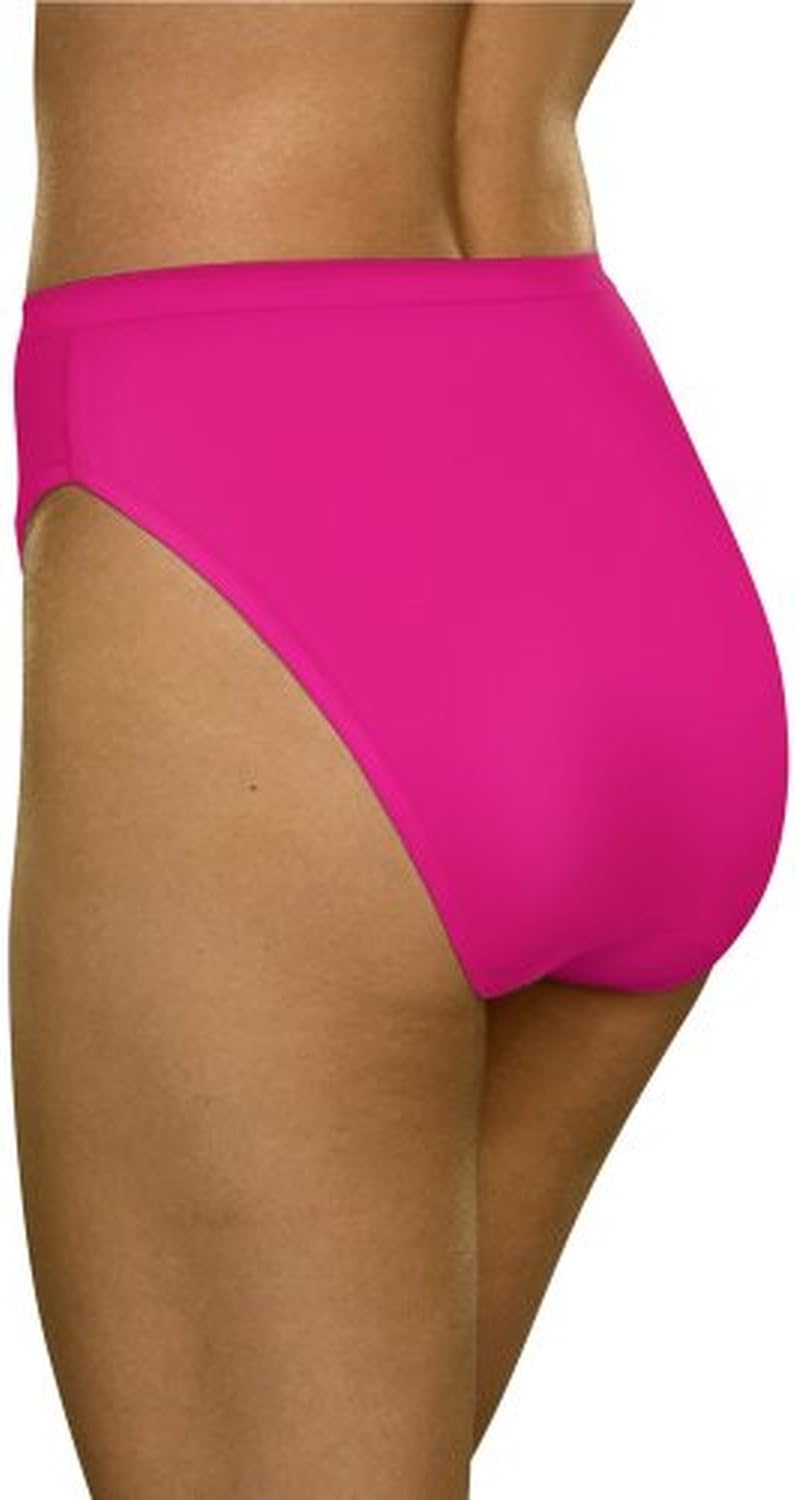 Fruit of the Loom Women's 10 Pack White Cotton Hi-Cut Brief