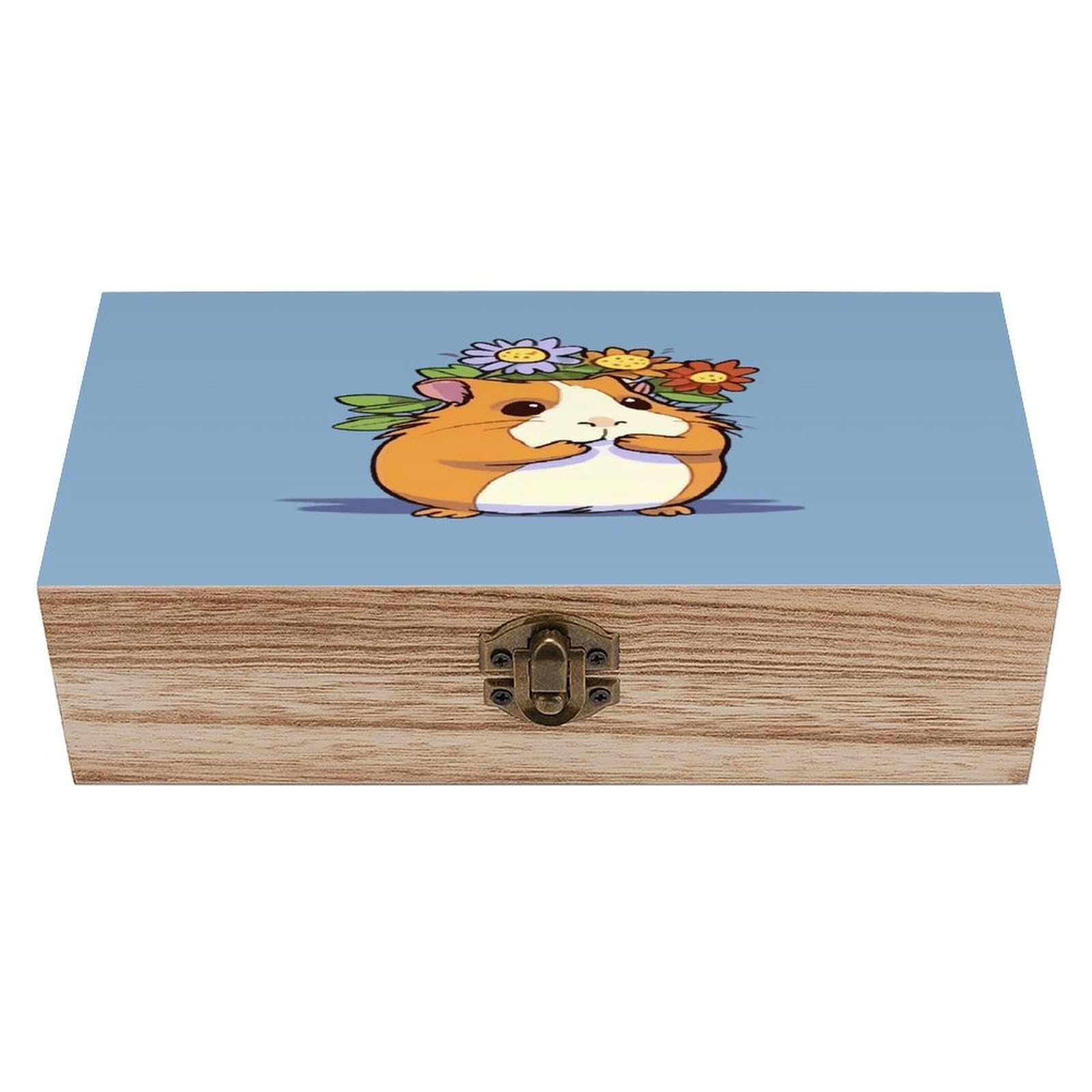Adfgyerh Style Smiling (27) Bins Solid Wood，Jewelry Box Retro And Exquisite，Storage Box Used For Storing Photos, Souvenirs, Letters, Gifts, And Jewelry.