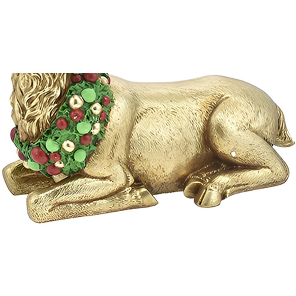 Renna Seduta in Oro Elegante Complemento Natalizio Alta 43 cm Decorazione per Le Feste Idea Regalo per Natale