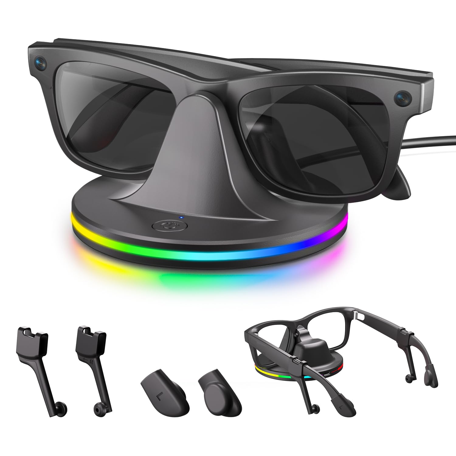 レイバン メタ サングラス Ray-Ban  充電スタンド付き Amazon.co.jp: Ray-Ban Metaスマートグラス用充電スタンド Wayfarer