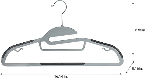 Miniatura 5 de Simplify Paquete de 24 ganchos definitivos Protector de collar en forma de S Ultrafino Antideslizante Barra de accesorios Cinturones Bufandas