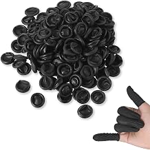 Pack of 100 Latex Finger Cots, Waterproof Fingertip Cover, Finger Protection After Injury, Finger Protective Cap, Waterproof Finger Sleeves for Tattoo, Beauty, Cleaning, Jewellery