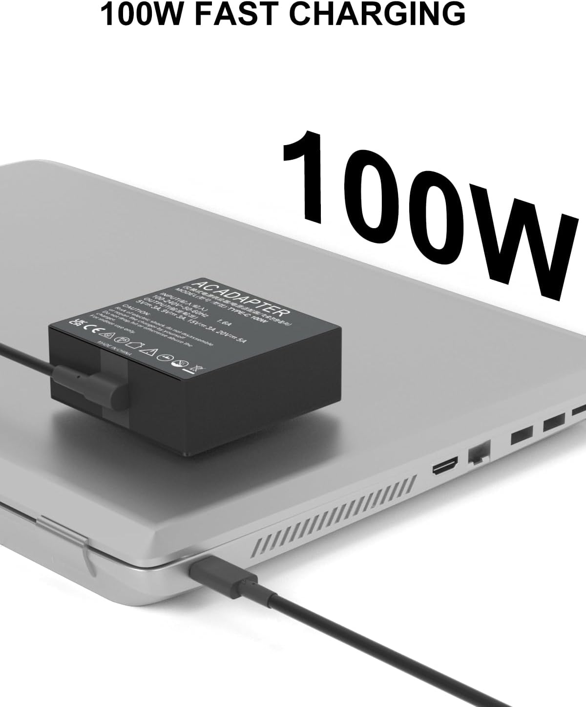 100W USB C AC Adapter Charger Compatible with Asus ROG Ally X Z1 Dock ROG Flow X13 Z13GV301 GV302 GZ301, Zenbook, Zephyrus, ROG Strix, Vivobook Charger Type C Power Cord
