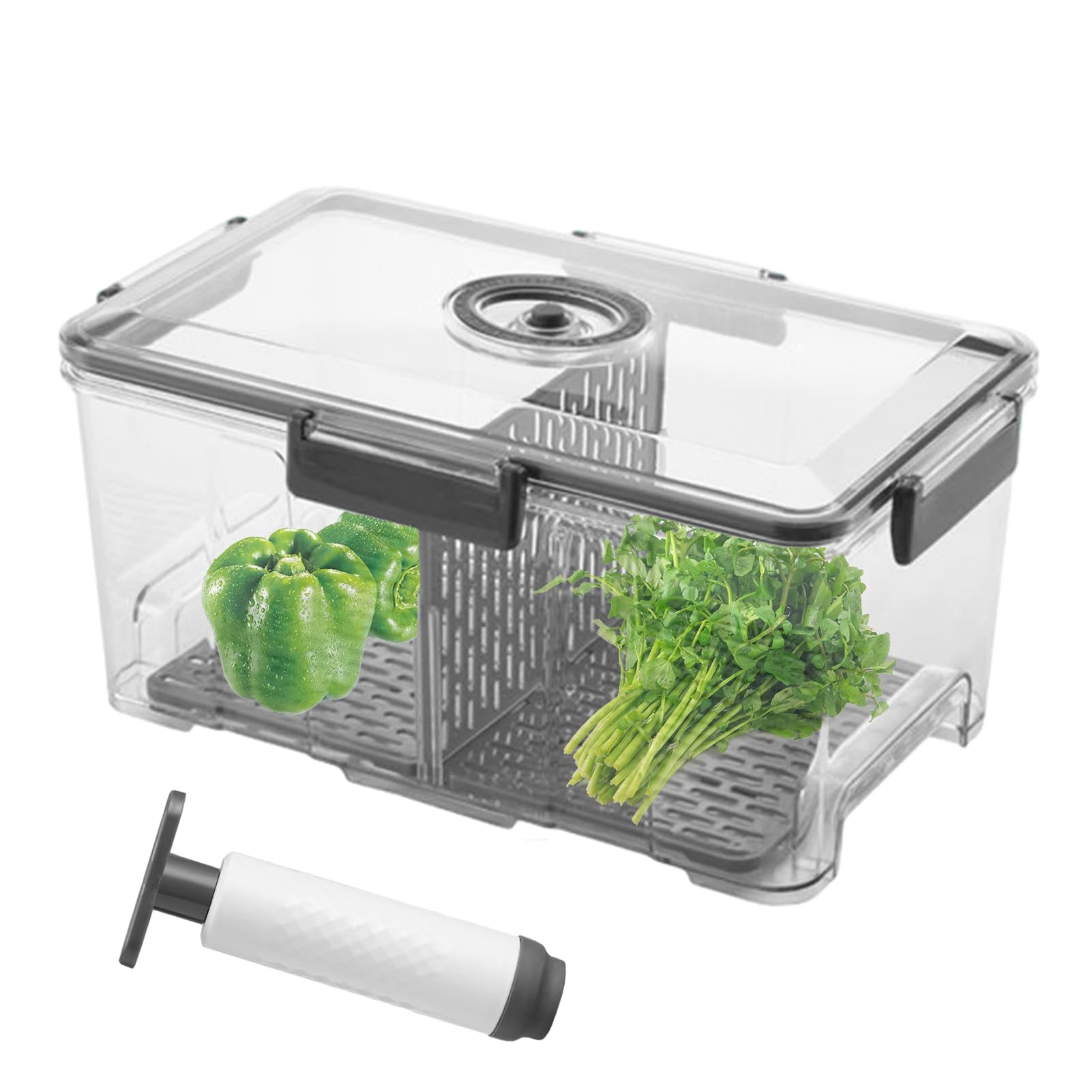 Almacenamiento De Alimentos Al Vacío, Contenedor Transparente Para La
