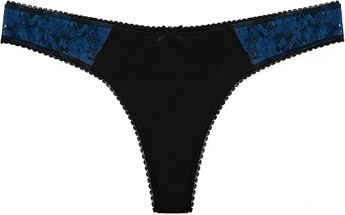 Miniatura 2 de LYYTHAVON - Juego de 7 tangas para mujer, encaje elástico, elastano y nailon