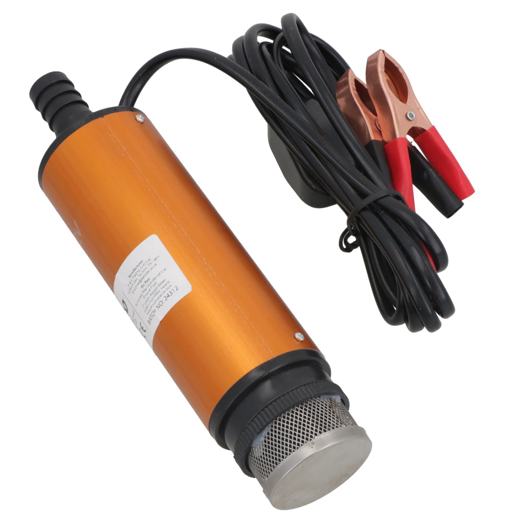 12 Volt DC Fully Submersible Transfer Pump Removal Extractor Water Oil Diesel