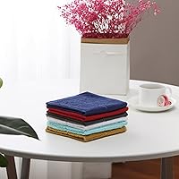 Vista 3 de Glynniss Trapos de cocina altamente absorbentes, 100 % algodón, para lavar platos (color cielo aguamarina)