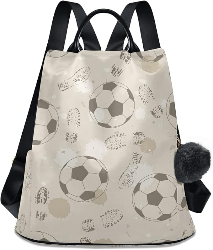 Amazon Co Jp リュック レディース 女の子 おしゃれ 大容量 リュックサック バックパック サッカー 足跡 人気 通勤 中学生 デイパック アウトドア シューズ バッグ