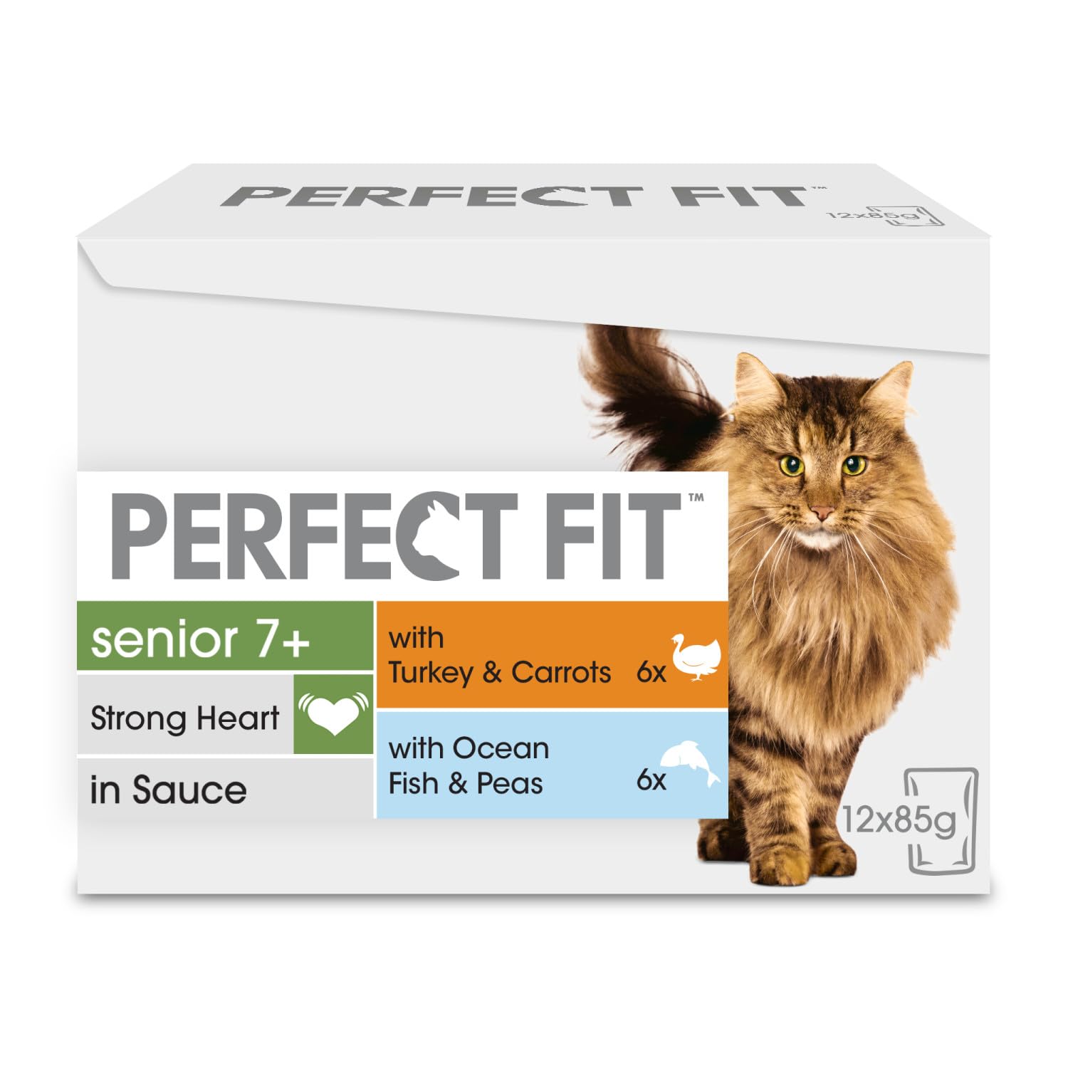 Perfect Fit Senior 7+ - Wet Cat Food - Pouches Mixed Selection - 48 x 85 g