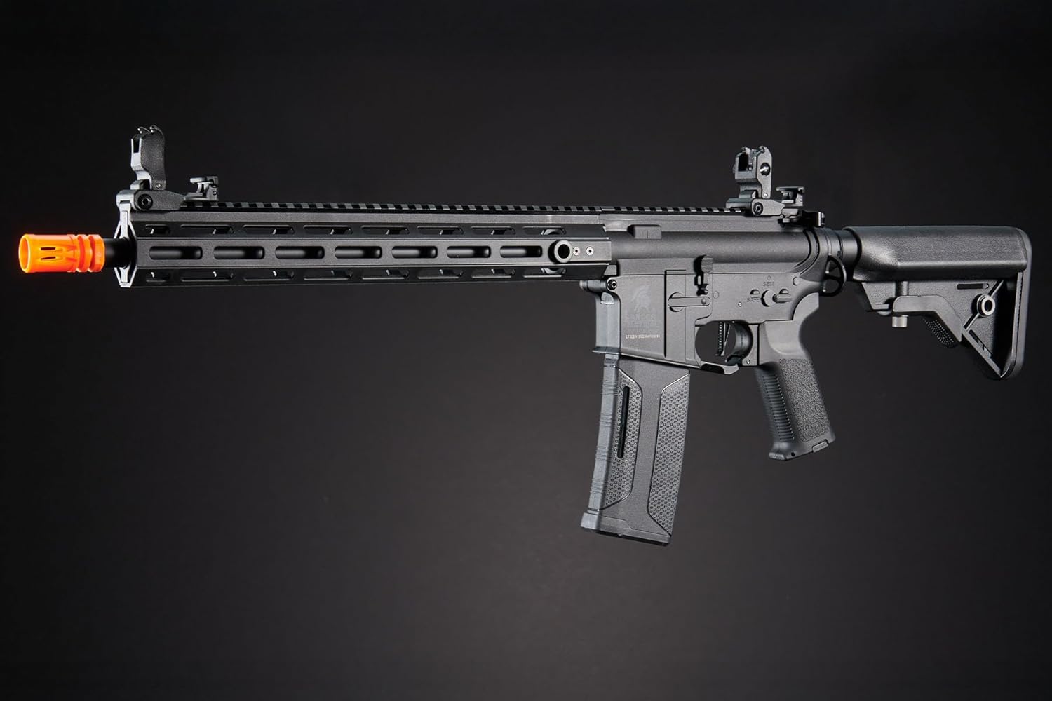 Lancer Tactical Gen 3 Programmable Trigger Hellion MLOCK 13" Lightweight M4 Airsoft AEG with Red Dot (Battery & Charger Included)