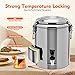 dispensador de bebidas térmico de acero inoxidable de 20 L con grifo Imagen de dispensador de bebidas térmico de acero inoxidable de 20 L con grifo