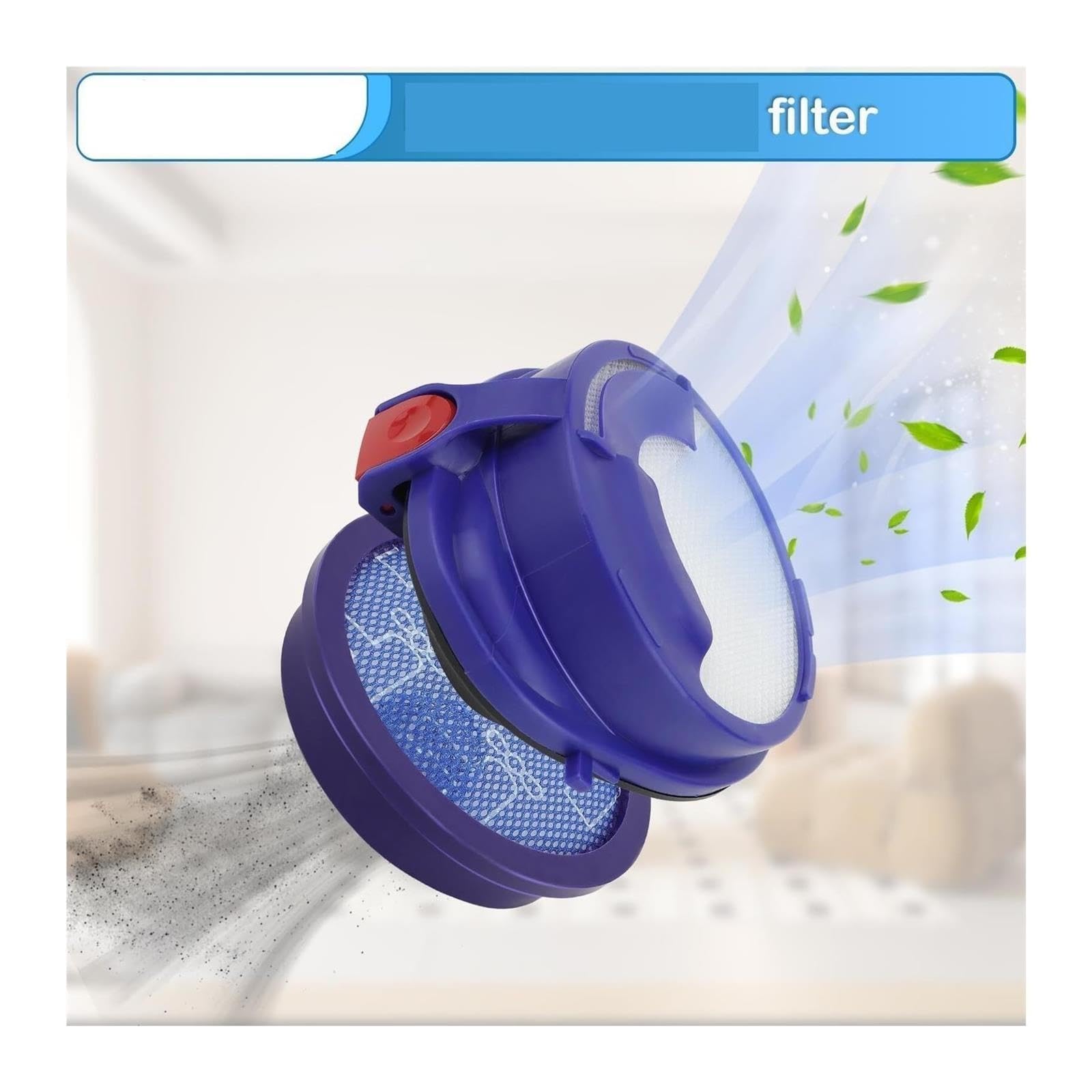 Ersatzfilter-Set, Kompatibel Mit Dyson, DC24 Animal, DC24 Multi-Floor Waschbaren Filtern, Ersetzt Teil 919777-02 Und 915928-12