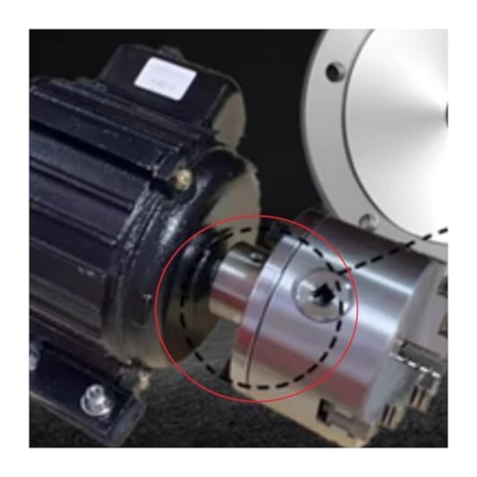 Adaptador de mandril torno for husillo motor K11 80 K12 K72, base brida for tornos (azul)(19mm)