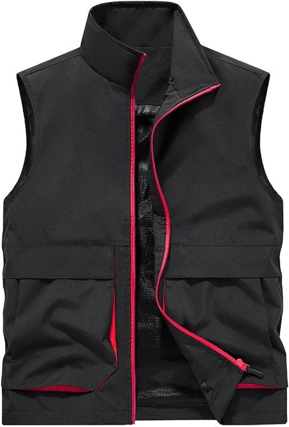 Men's Breathable Multi Pocket Fishing Vest Casual Utility Vest