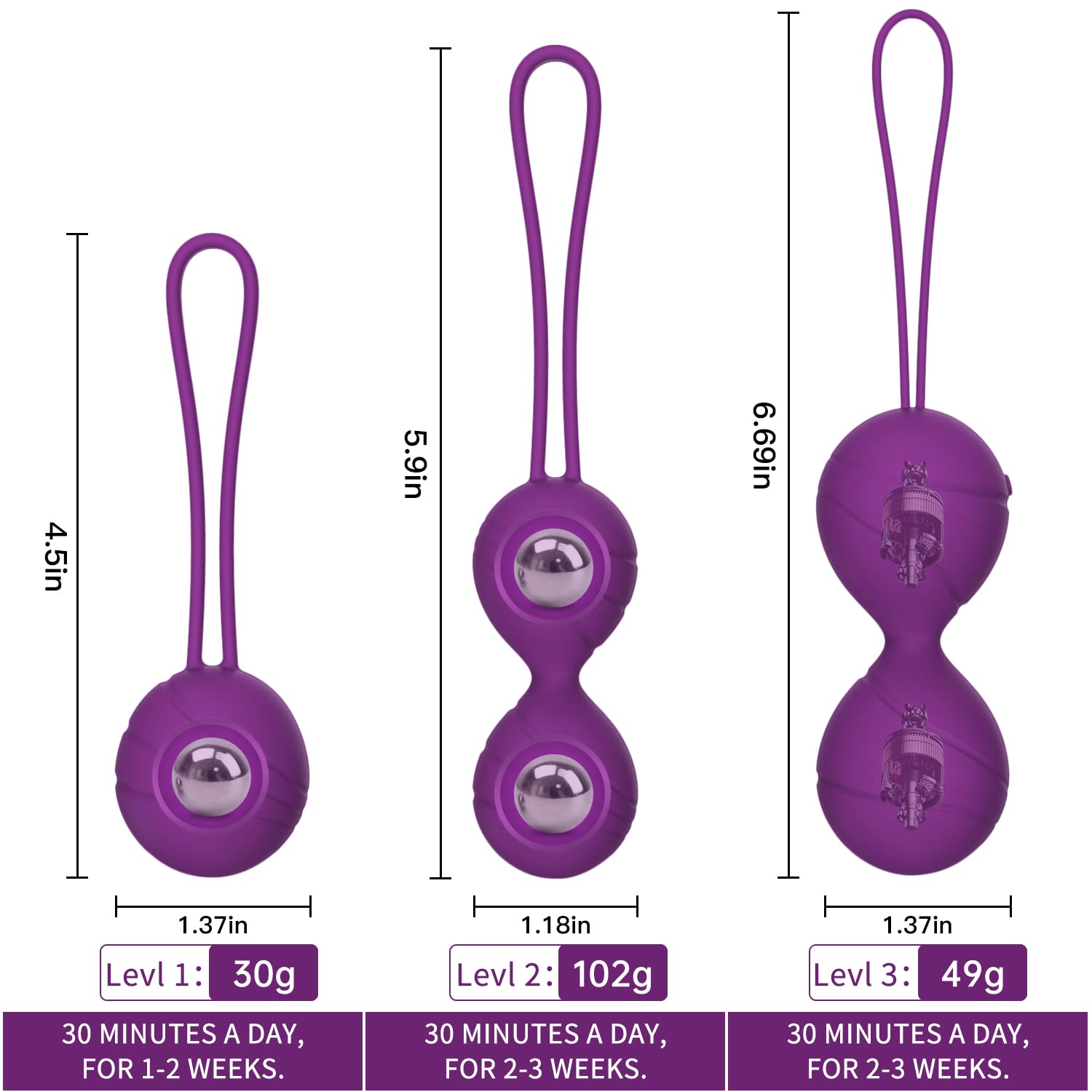 Vibradoreshomre Sexual Mujer con Mando 10 Modes, Bola China Pelota Pélvica de Silicona,Huevo Vibración Sexual Mujer, Bolas China Sexual Impermeable Vibrador mando Distancia Vibradorador Mujer Sex Toys