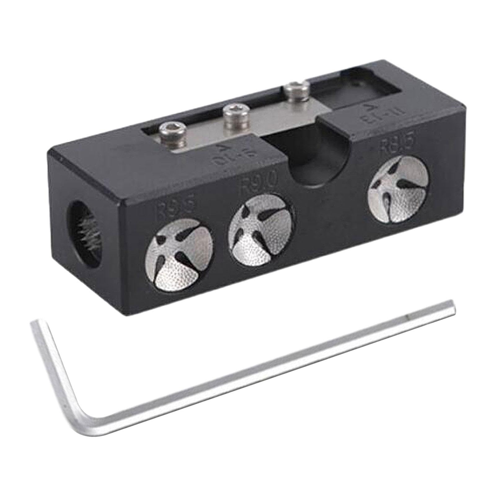 9 w 1 Aluminiowa końcówka kija basenowa narzędzie do naprawy Premium Bilard Pool Cue Tip Tools Black