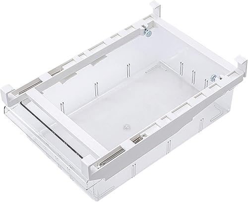 Miniatura 1 de Contenedores organizadores de refrigerador de Navidad, cajón retráctil con asa, contenedores de plástico transparente para refrigerador, congelador,