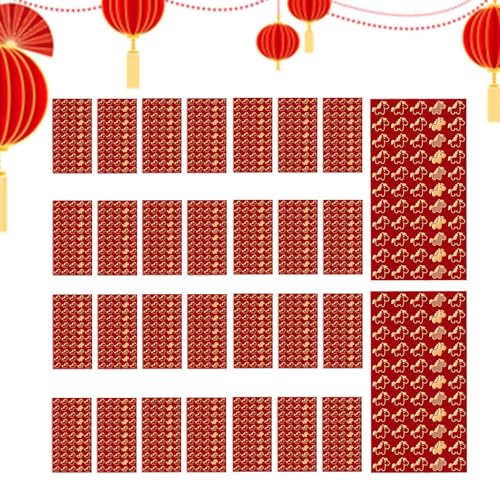 Enveloppes rouges du Nouvel An chinois : lot de 30 pour mariage et anniversaire