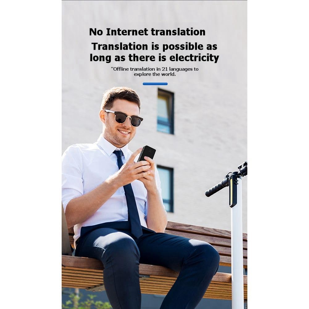 Dispositif de Traduction Vocale Intelligent 138 Langues Traduction en Temps Réel Portable Traduction Instantanée pour les Voyages, les Affaires et les Études.