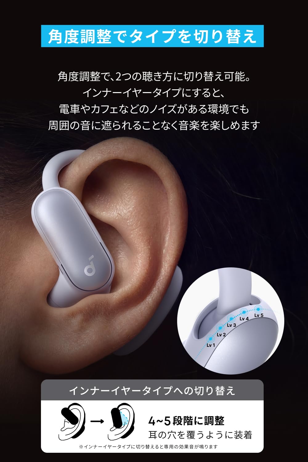Amazon.co.jp: Anker Soundcore AeroFit 2 Pro ミッドナイトブラック