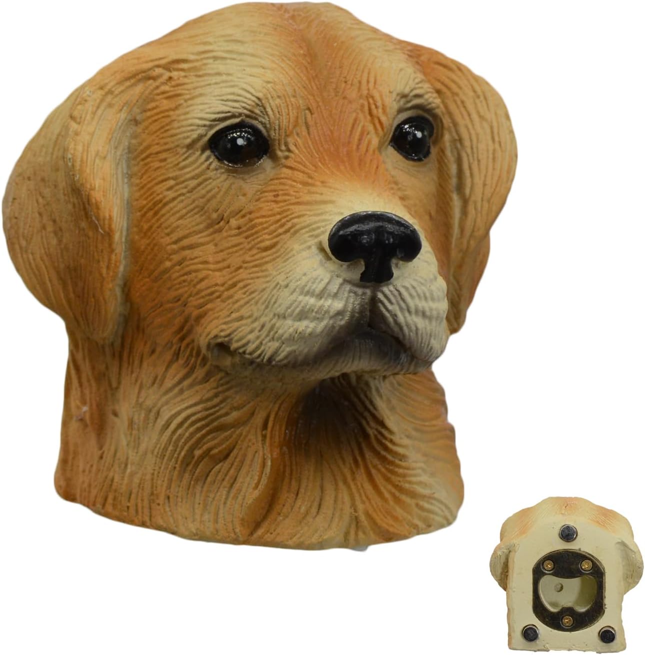Magnetic Beer Bottle Opener Golden Retriever Dog for Fridge,Unique Christmas Beer Gift Ideas Birthday Anniversary Housewarming Presents for Men Dad Husband
