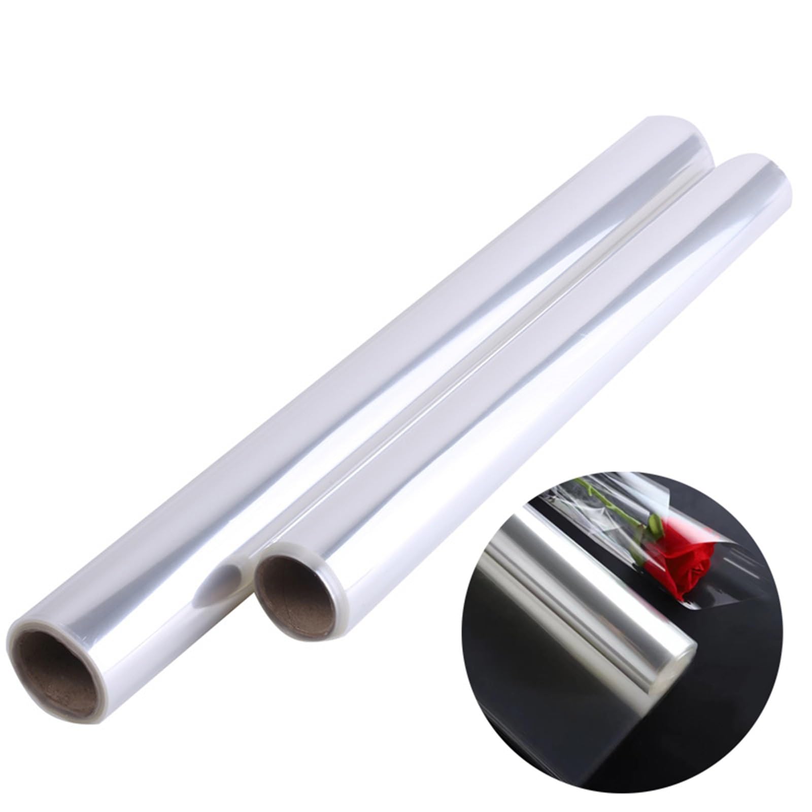 Przezroczysta rolka celofanowa z folii PVC