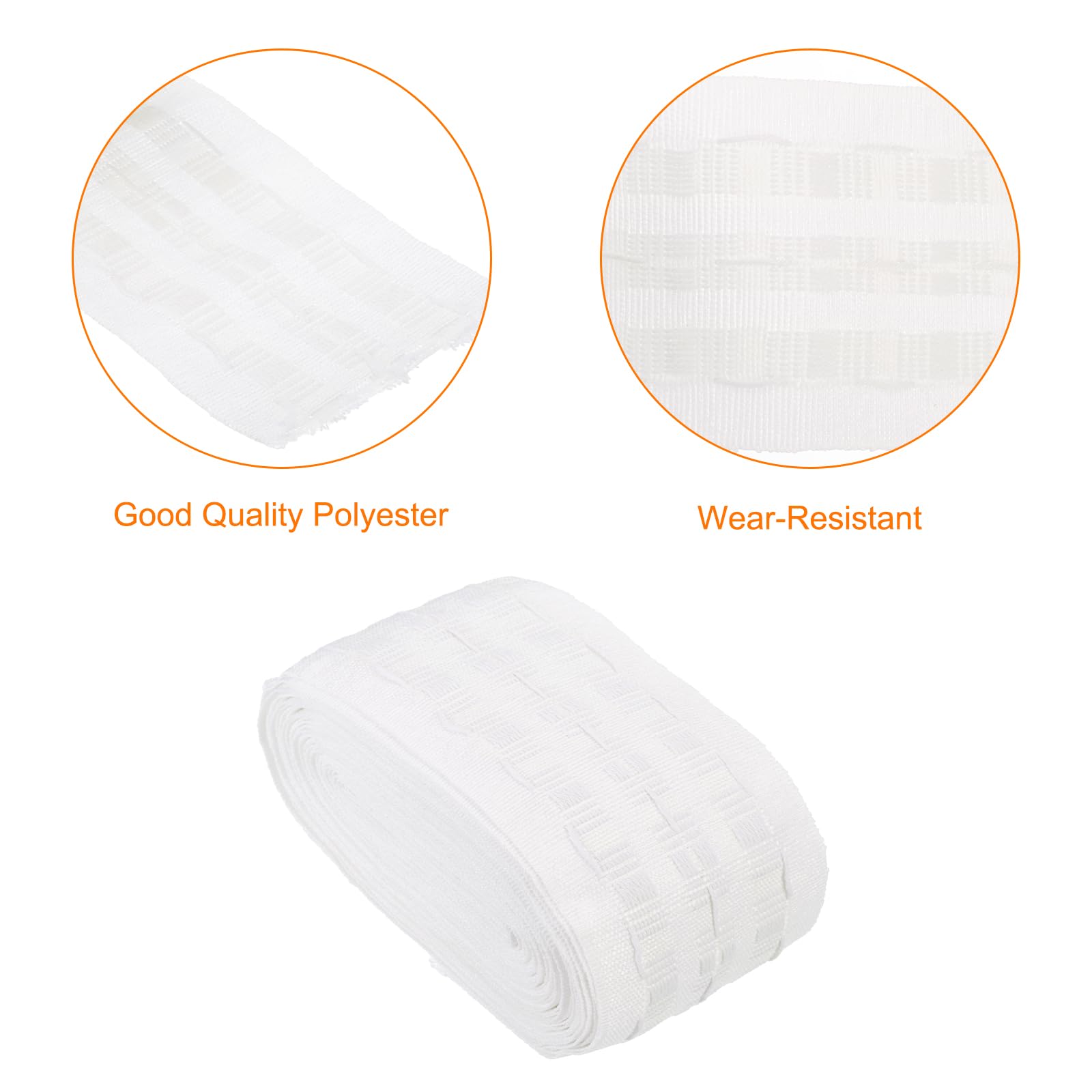 Amazon.co.jp: uxcell カーテン弾性プリーツテープ プリーツテープ DIY