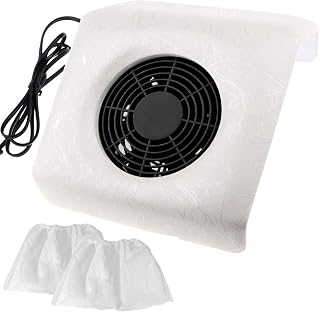 Nail Dust Collector, GreenLife® 40W Nail Dust Collector Vacuum Suction Cleaner Manicure Pedicure machine for Drill Fan Table Collectors Air cleaner Nails Art Tool with 2 Dust Bags Salon Home Use tools