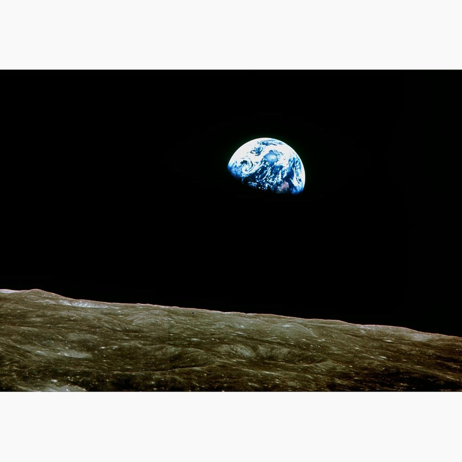 CafePress Earthrise Over Moon, Apollo 8 Greeting Cards (Pk Greeting Card (20-pack), Note Card with Blank Inside, Birthday Card Matte