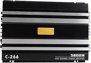 TOPINCN カーオーディオアンプ 高性能 4チャンネル スピーカー用 パワーアンプ 5800W 12V トラック用