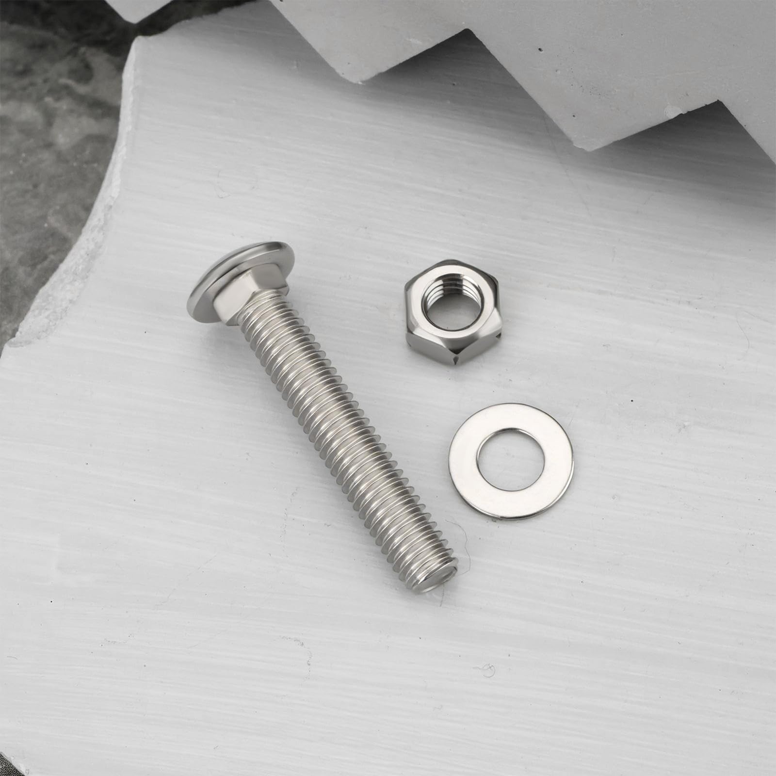 OTOTEC 48 Sets M6x35 Nuts Bolts Washers Set Hardwood Bench Slat