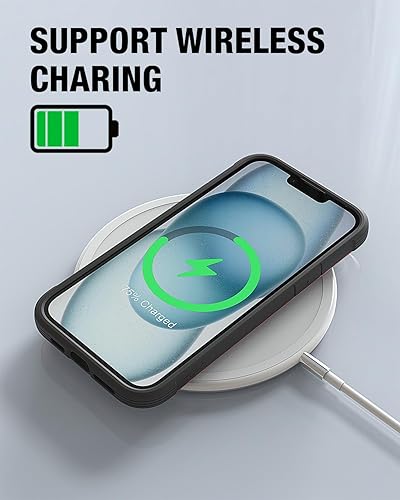 Miniatura 6 de RAPTIC Shield para iPhone 15 Plus, funda protectora transparente a prueba de golpes, grado militar probada para caídas de 10 pies, marco de aluminio