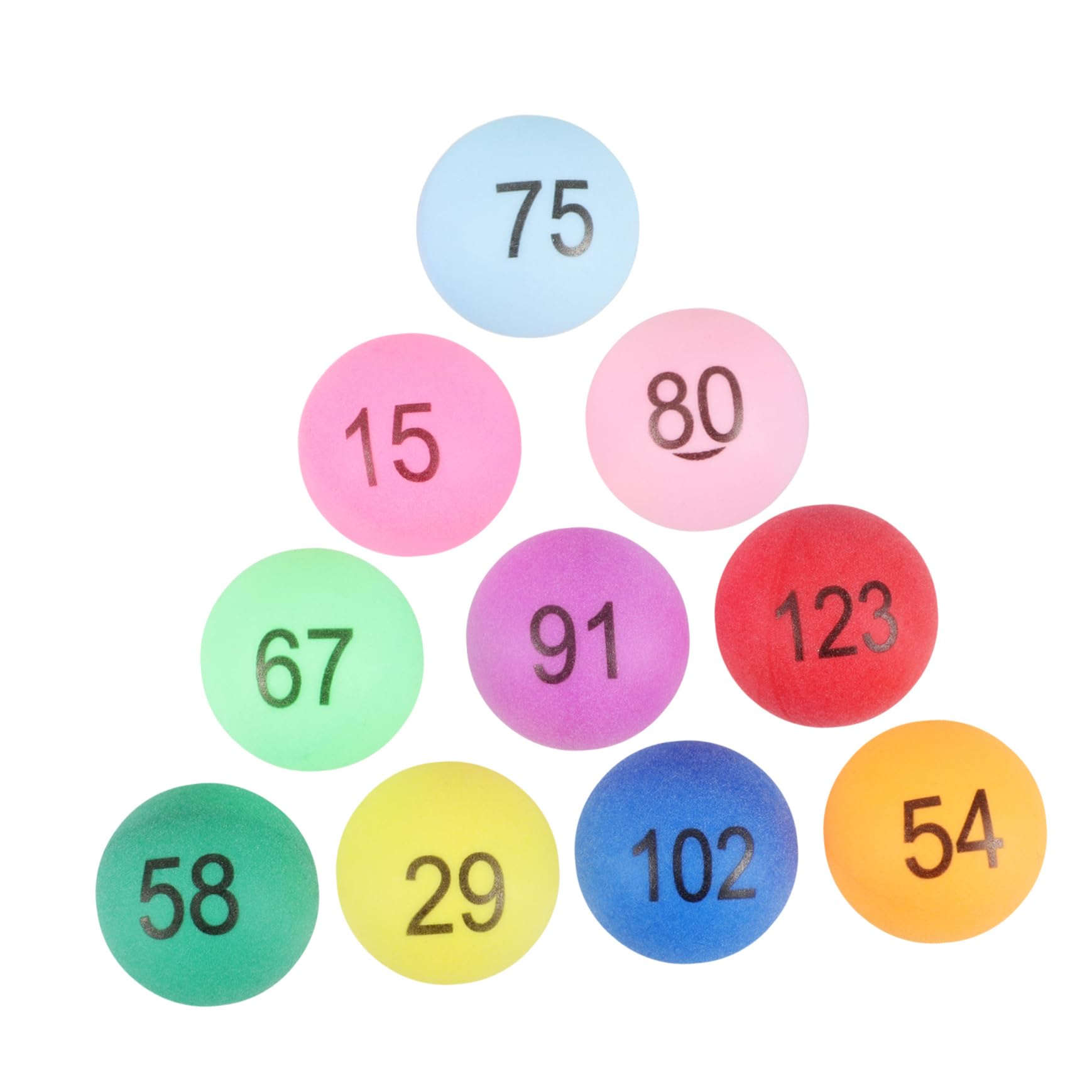 Gogogmee 150Pcs Assorted Color Printed Pong Balls for Game Party Decoration Raffles and Fun Activities for Celebrations and Events