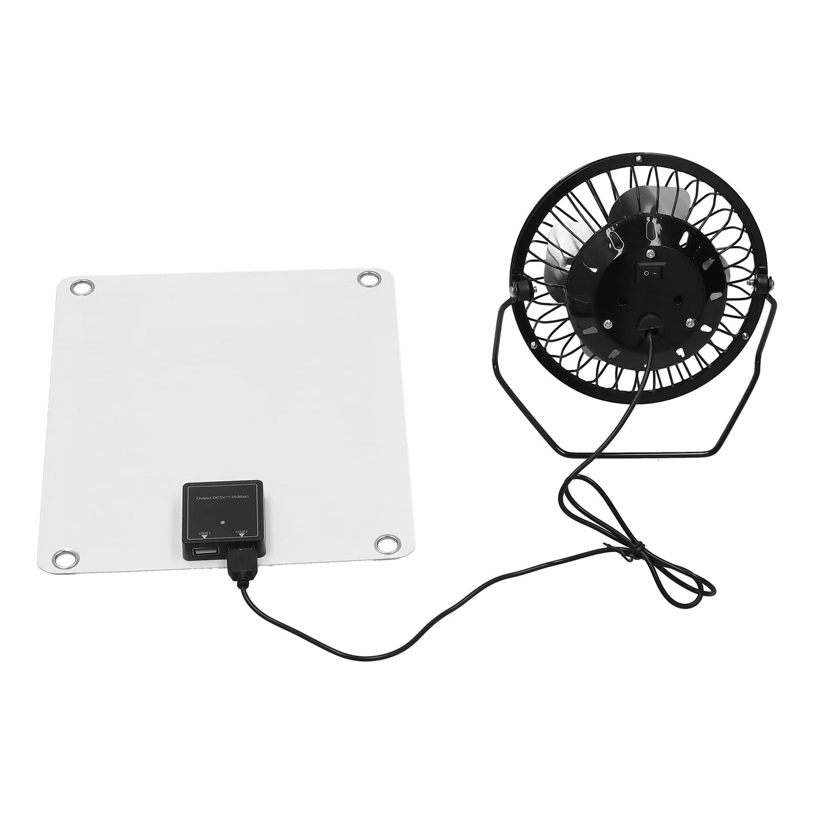 Kit pannello solare fotovoltaico Mtlavishness da 10 W con porte USB femmina per ventola per allevamento di polli all'aperto