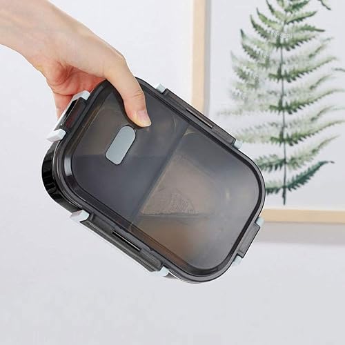 Miniatura 3 de Niiyen Lonchera pequeña para niños, recipientes de almuerzo de 23.7 fl oz con asa, lonchera Bento portátil para niños, forro extraíble