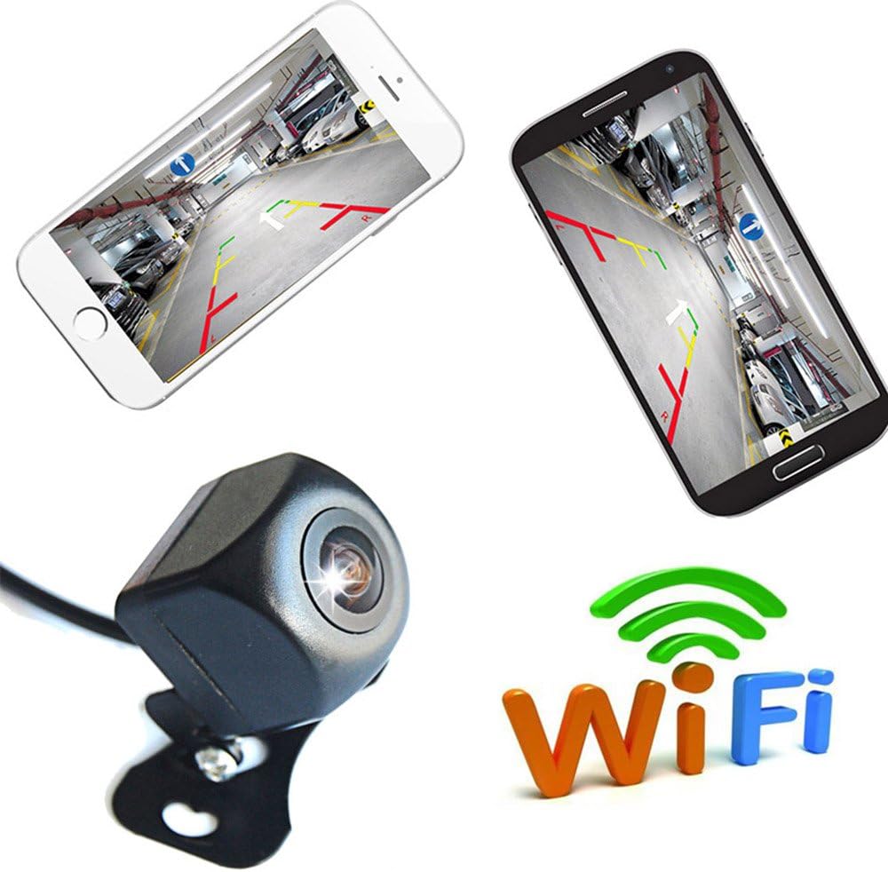 WiFi Reversing Camera WiFi Car Backup Camera Realtime Video Transmitter Mini Size Waterproof Night Vision for iOS and Android app